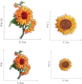 img 2 attached to 🌻 Sunflower Butterfly Applique Embroidered Apparel