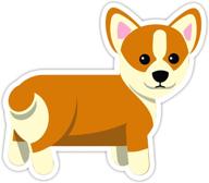 🐶 corgi dog decal - 4" vinyl laptop sticker - window decor vinyl decal sticker logo