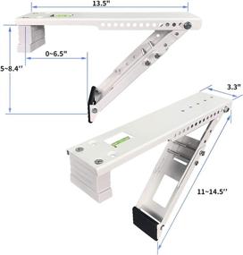 img 3 attached to 🪟 Jeacent AC Window Air Conditioner Support Bracket Light Duty: Sturdy, Up to 85 lbs