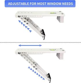 img 1 attached to 🪟 Jeacent AC Window Air Conditioner Support Bracket Light Duty: Sturdy, Up to 85 lbs