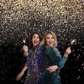 img 2 attached to 📸 WOLADA 10x10FT Gold Glitter Spots Bokeh Backdrop: Ideal for Weddings, Parties, and Photography Shoots