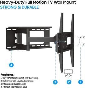 img 3 attached to Cmple Heavy Duty Full Motion Mount