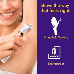 img 2 attached to 🪒 Ultimate Electric Shaver for Women: Wet and Dry Hair Removal, Bikini Trimmer, Painless Razor, Perfect for Underarms, Lips, and Arms - Includes 4 Trimming Combs
