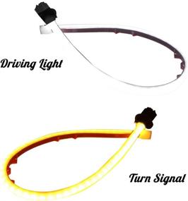 img 2 attached to Enhance Your Honda Accord with GTINTHEBOX Switchback Dual-Color LED Daytime Running Signal Lights for 2013-2015 Sedan - Set of 2