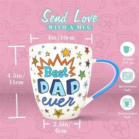 img 1 attached to 👨 Dad Mug - Love Mug for Christmas and Father's Day Gifts, Best Dad Coffee Cup, Papa Mug and Daddy Mug - Coffee Mug for Dad