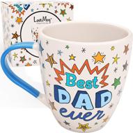 👨 dad mug - love mug for christmas and father's day gifts, best dad coffee cup, papa mug and daddy mug - coffee mug for dad logo