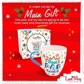 img 3 attached to 👨 Dad Mug - Love Mug for Christmas and Father's Day Gifts, Best Dad Coffee Cup, Papa Mug and Daddy Mug - Coffee Mug for Dad