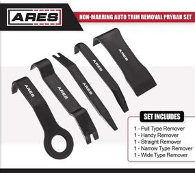 img 3 attached to 🧰 ARES 70223-5-Piece Non-Marring Auto Trim Removal Prybar Set - Ultimate Tool for Effortless Trim Removal - Fasteners, Molding, and Dash Panel Removal Set