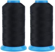 ✂️ tihood 2pcs 1500 yard size t70#69 bonded nylon sewing thread for black weaves: long-lasting and reliable logo