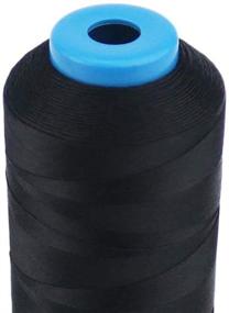 img 1 attached to ✂️ TIHOOD 2PCS 1500 Yard Size T70#69 Bonded Nylon Sewing Thread for Black Weaves: Long-lasting and Reliable