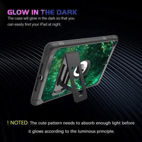 img 3 attached to 📱 BENTOBEN iPad Mini 5 Case,iPad Mini 4 Kids Case: 3-in-1 Glow in The Dark Hybrid Cover with Full Protective Impact Resistance, Kickstand, and Space Design - Suitable for Apple iPad Mini 4/5