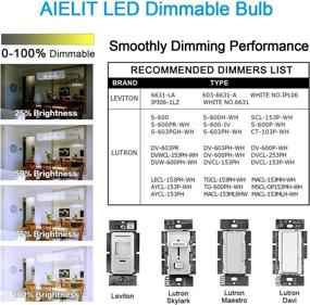 img 3 attached to AIELIT Dimmable LED Chandelier Candelabra - Equivalent to Traditional Lighting