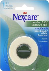 img 4 attached to 🩹 Nexcare 1 Inch Durable Cloth Tape - 10 Yard Roll