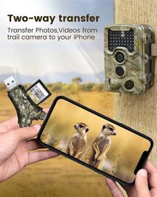 img 1 attached to 📸 4-in-1 Trail Camera Viewer: SD Card Reader for iPhone/iPad/USB C & Micro USB Android/Pcs, Supports SD/Micro SD, Plug and Play