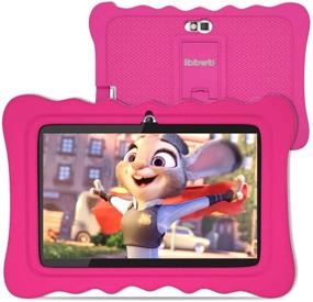img 4 attached to Планшет для детей с диагональю 7 дюймов и родительским контролем, 2 ГБ ОЗУ, 32 ГБ ПЗУ, планшет на Android 9.0, HD-дисплей, прочный корпус, экран для защиты глаз от синего света - цвет Prime Pink