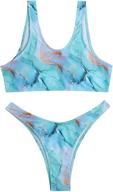 sweatyrocks swimwear waisted swimsuits multicoloured women's clothing for swimsuits & cover ups logo