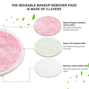 img 3 attached to 🌿 KCENTURY Reusable Makeup Remover Pads: Eco-friendly Solution for All Skin Types (16PCS)