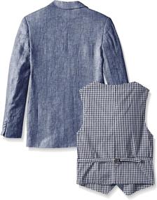 img 2 attached to 👔 Isaac Mizrahi Linen Suit for Boys - 3 Piece Set