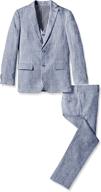 👔 isaac mizrahi linen suit for boys - 3 piece set logo