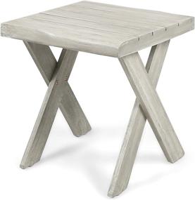 img 2 attached to Estelle Indoor Farmhouse Acacia Table