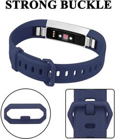 img 1 attached to 📱 Классические мягкие силиконовые спортивные запасные браслеты для Fitbit Alta / Alta HR - 8 наборов браслетов для женщин и мужчин (маленький, 8 наборов B)