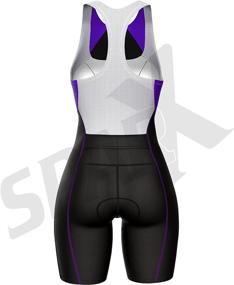 img 1 attached to Sparx Women's Core Triathlon Suit with Integrated Support Bra for Cycling, Swimming, and Running