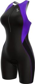 img 4 attached to Sparx Women's Core Triathlon Suit with Integrated Support Bra for Cycling, Swimming, and Running