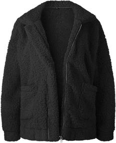 img 1 attached to Gzbinz Womens Casual Shearling Outwear Women's Clothing and Coats, Jackets & Vests