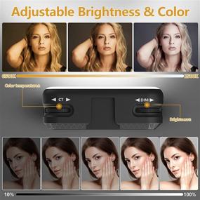 img 3 attached to 🌟 Enhance Your Video Quality with EZCO Video Light Kit: Portable Zoom Light with 3 Dimmable Color & Brightness for Video Conference, Photography, and Desktop Lighting