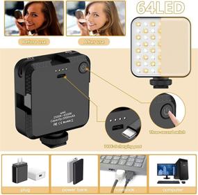 img 1 attached to 🌟 Enhance Your Video Quality with EZCO Video Light Kit: Portable Zoom Light with 3 Dimmable Color & Brightness for Video Conference, Photography, and Desktop Lighting