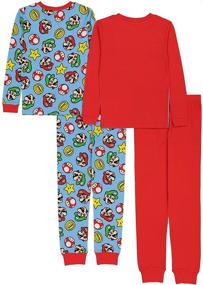 img 3 attached to 🎮 Super Mario Brothers Boys' Snug-Fit Cotton Pajamas for Optimum Comfort and Style