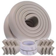 👶 baby proofing corner guards by winthome – set of 8 corner protectors with 4 meters of edges, 2 bonus 3m tapes – non-toxic, soft & thick foam in grey logo