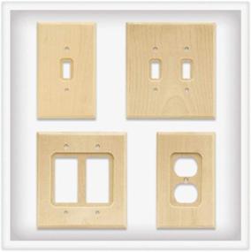 img 1 attached to Enhance Your Décor with Franklin Brass W10848-UN-C Square Triple Decorator, Unfinished Wood