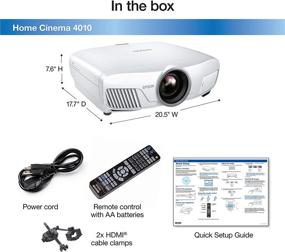 img 1 attached to 🎥 Epson Home Cinema 4010 4K PRO-UHD Projector with HDR - Immersive Home Theater Experience