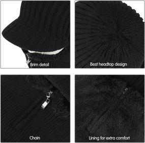 img 1 attached to 🧣 Universal Size Winter Knitted Balaclava Beanie Hat by TAGVO - Warm Cycling Ski Mask