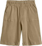 🩳 comfortable and functional city threads boys' sensitive-friendly shorts with 3 handy pockets logo