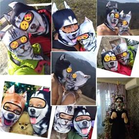 img 3 attached to 🦝 Whimsical 3D Stand Ears Animal Balaclava Face Mask - Music Festivals, Raves, Ski, Halloween, Party, Outdoor Activities