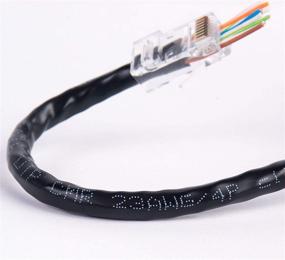 img 2 attached to 🔌 Разъемы Cat6a RJ45 с проходным сигналом - 50 штук в банке для сетевых кабелей Cat6/Cat6a 23AWG и 24AWG