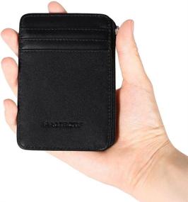 img 1 attached to Genuine Leather Durable Sleeves: Ultimate Protection against Blocking