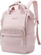 women's laptop backpack, bagsmart 15.6 inch travel notebook doctor backpack (pink) logo