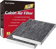 🚗 puroma cabin air filter with activated carbon - cp285/cf10285 replacement (2 pcs) for toyota, lexus, scion logo