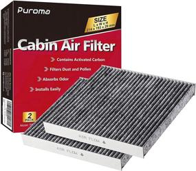 img 4 attached to 🚗 Puroma Cabin Air Filter with Activated Carbon - CP285/CF10285 Replacement (2 pcs) for Toyota, Lexus, Scion