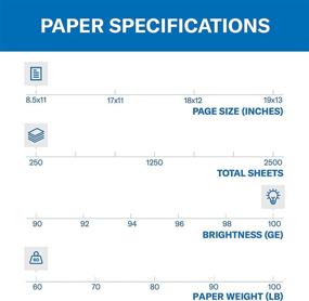 img 3 attached to 📄 Premium Color Copy Cardstock by Hammermill, 60 lb, 8.5 x 11, 1 Pack (250 Sheets) - 100 Brightness, USA Made, White Card Stock (Product Code: 122549R)