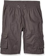 👖 stylish southpole boys' big belted mini canvas cargo shorts: comfort meets fashion logo