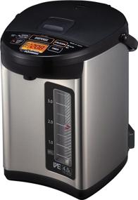 img 4 attached to 🔥 Zojirushi CV-JAC40XB Water Boiler & Warmer: Effortless Heating in Stainless Black, 4.0-Liter Capacity