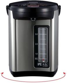 img 3 attached to 🔥 Zojirushi CV-JAC40XB Water Boiler & Warmer: Effortless Heating in Stainless Black, 4.0-Liter Capacity