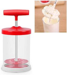 img 4 attached to 🥛 Whip and Mix in Style with our Manual DIY Whipping Cream Dispenser - Universal-Mixer for Creamy Salad Dressings and Frothy Drinks (17 Ounce)