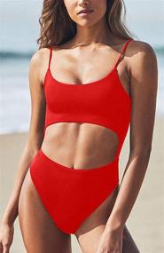 img 1 attached to Feager Women Adjustable Monokini Swimsuit Women's Clothing