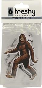 img 4 attached to Freshy Factory's Bigfoot Car Air Freshener - Pine Scent (6 Pack): A Hilarious Yeti Adventure for Your Vehicle