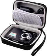 чехол для цифровой камеры abergbest 21 мегапиксель 2,7" с аккумуляторным hd lcd / kodak pixpro / canon powershot elph 180/190 / sony dscw800 / dscw830 - идеально для путешествий [черный] логотип